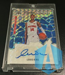 2019-20 Panini Mosaic Rookie Scripts Louis King #RS-LKG Auto